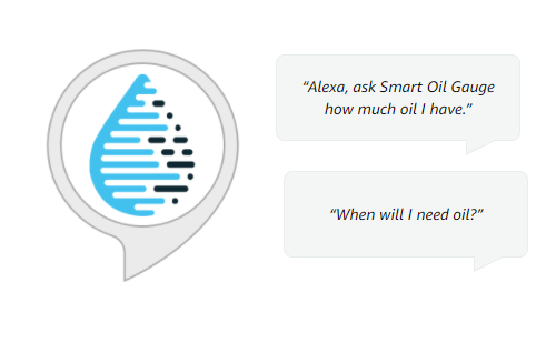 ask Alexa how much heating oil we have